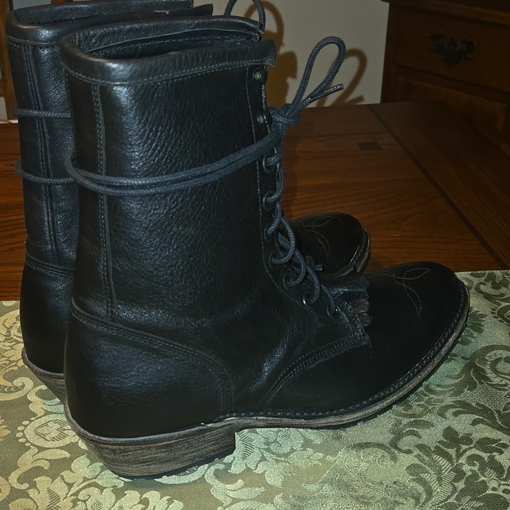 Vintage Shoe Company Kiltie Riding Boot - Picture 3 of 15
